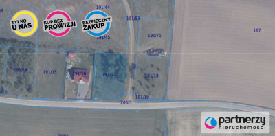 działka w Dąbrowie gm Stężyca ob Łosienice - Łosienice  -
Pomorskie Zdjęcie nr 3