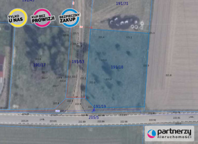 działka w Dąbrowie gm Stężyca ob Łosienice - Łosienice  -
Pomorskie Zdjęcie nr 4