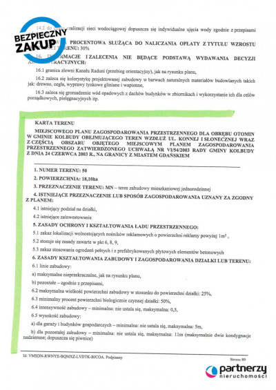 Duża działka budowlana w zacisznej okolicy - Otomin  -
Pomorskie Zdjęcie nr 10