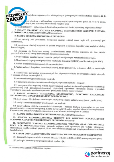 Duża działka budowlana w zacisznej okolicy - Otomin  -
Pomorskie Zdjęcie nr 11