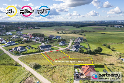 Dwie działki budowlane w Gowinie - Gowino  - Pomorskie