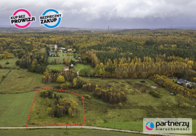 Duża Działka Zagrodowa w Cichej Okolicy - Mierzeszyn  - Pomorskie