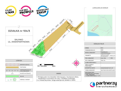 Działka nad jeziora Salinko z dostępem do jeziora - Salinko  -
Pomorskie Zdjęcie nr 4