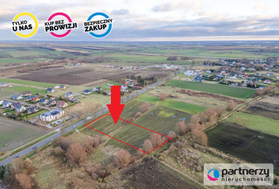 Działka przy drodze 91-  mieszkaniowa i usługi - Kolnik  - Pomorskie