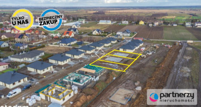 Działka z pozwoleniem na budowę 3 domów - Różyny  - Pomorskie