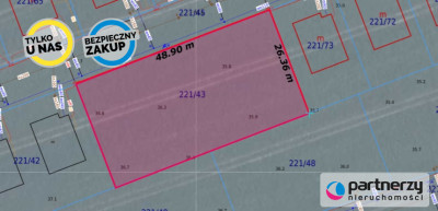 Działka z pozwoleniem na budowę 3 domów - Różyny  -
Pomorskie Zdjęcie nr 3