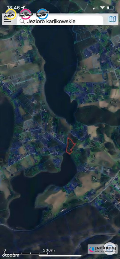 Działka budowlana widok na Jezioro Karlikowskie - Borkowo  -
Pomorskie Zdjęcie nr 2