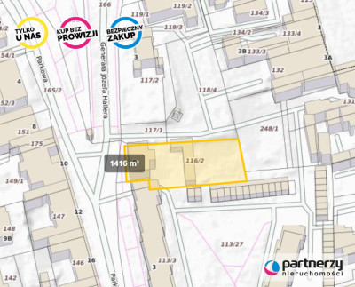 Działka  1 MN MWU   w centrum Kartuz  23 udz - Kartuzy  -
Pomorskie Zdjęcie nr 2