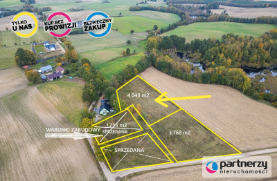 DZIAŁKI W OKOLICY BYTOWA - Grzmiąca  -
Pomorskie Zdjęcie nr 3