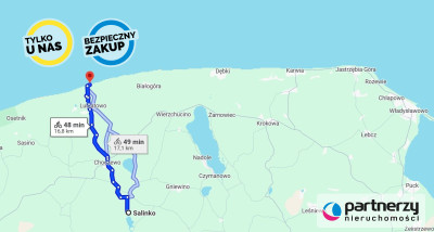 Działka nad jeziorem Salińskim - Salinko  -
Pomorskie Zdjęcie nr 6