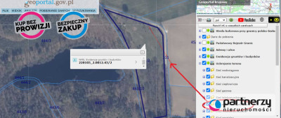 DZIAŁKA Z LINIĄ BRZEGOWĄ JEZIORA wieś KLESZCZYNIEC - powiat bytowski  -
Pomorskie Zdjęcie nr 3