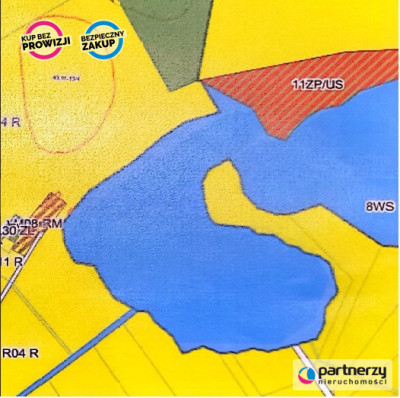 DZIAŁKA Z LINIĄ BRZEGOWĄ JEZIORA wieś KLESZCZYNIEC - powiat bytowski  -
Pomorskie Zdjęcie nr 4