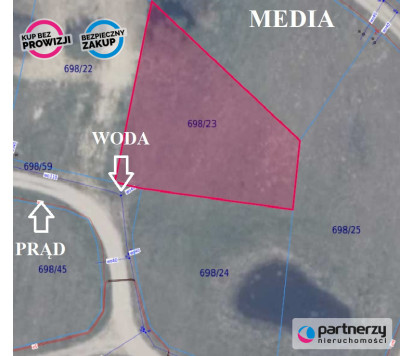 Działka mieszkaniowa 1012m2 z wodą na działce - powiat starogardzki  -
Pomorskie Zdjęcie nr 2