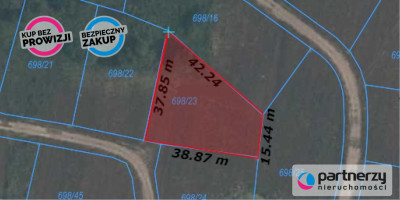 Działka mieszkaniowa 1012m2 z wodą na działce - powiat starogardzki  -
Pomorskie Zdjęcie nr 6