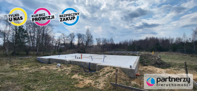 Działka z fundamentami pod budynek jednorodzinny - Lampkowo  - Pomorskie