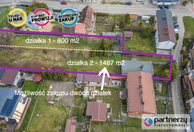 Działka 800m2 Suchostrzygi możliwość 2287 m2 - Tczew  -
Pomorskie Zdjęcie nr 2