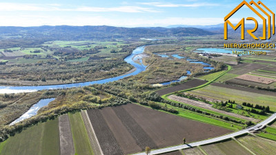 Widokowa działka rolna z panoramą na Dunajec - Melsztyn  -
małopolskie Zdjęcie nr 3