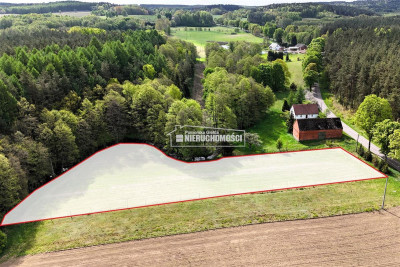 Działka budowlana przy zakolu rzeki Parsęta - Radomyśl   - Zachodniopomorskie