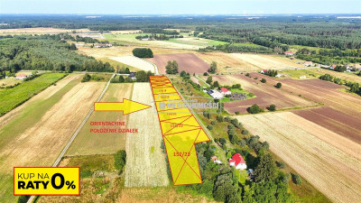 Działka budowlana - KOSZALIN OKOŁO 20 KM - na raty - Nosówko   - Zachodniopomorskie