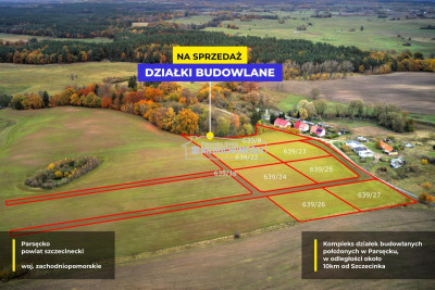 Działki budowlane na kolonii Parsęcko - Parsęcko   - Zachodniopomorskie