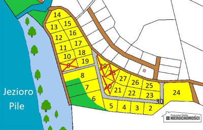 Działka nad samym Jeziorem Pile - Krągi  -
Zachodniopomorskie Zdjęcie nr 10