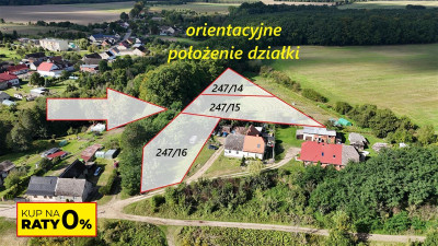 Ostrowąsy - działka budowlana - na raty - Ostrowąsy  - Zachodniopomorskie