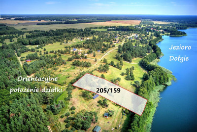 Unikat Działka z dostępem do jeziora Dołgie - Dołgie  - Zachodniopomorskie