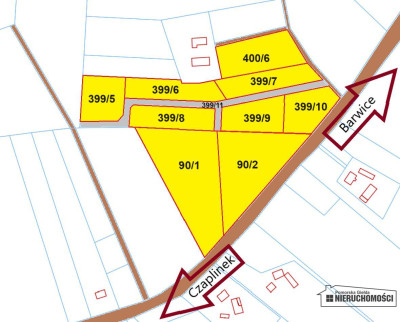 Grunty w pobliżu Jeziora Komorze - Kuszewo  -
Zachodniopomorskie Zdjęcie nr 6