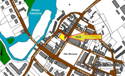 Działka budowlana mieszk-usług w centrum Czarnego - Czarne Centrum Miasta  -
Pomorskie Zdjęcie nr 3