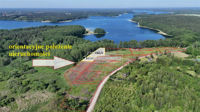 Działka z lasem nad samym Jeziorem Pile - Krągi   - Zachodniopomorskie