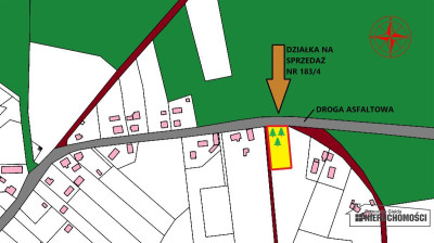 Działka budowlana na skraju wsi przy asfalcie - Nosibądy  -
Zachodniopomorskie Zdjęcie nr 3