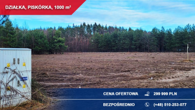 Na sprzedaż działka budowlana 1000 m  Piskórka gm Prażmów wwwpiskorkapl -    -
mazowieckie Zdjęcie nr 3