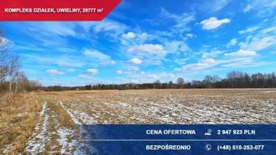 Kompleks 21 działek budowlanych 3ha Uwieliny gm Prażmów z MPZP Pod osiedle - Uwieliny  -
mazowieckie Zdjęcie nr 5