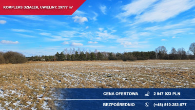 Kompleks 21 działek budowlanych 3ha Uwieliny gm Prażmów z MPZP Pod osiedle - Uwieliny  -
mazowieckie Zdjęcie nr 7