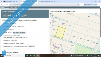 Działka budowlana w Rżyskach - Rżyska  - mazowieckie