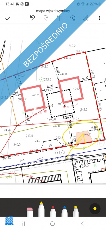 Działka Inwestycyjna z pozwoleniem na budowę dwóch domów Dąbrowa Szlachecka - Dąbrowa Szlachecka  - małopolskie