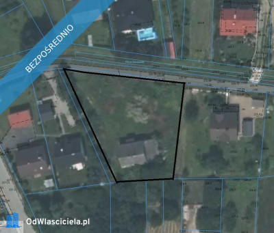 Sprzedam działke Działka 16ar  16 ar   dom do remontu w Kaszowie - Media Dojazd - Kaszów  - małopolskie