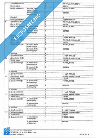 Działki pod budownictwo mieszkaniowe na nieuciazliwy przemysł i usługi w Gorzeniu gm Nakło - Gorzeń  -
kujawsko-pomorskie Zdjęcie nr 9