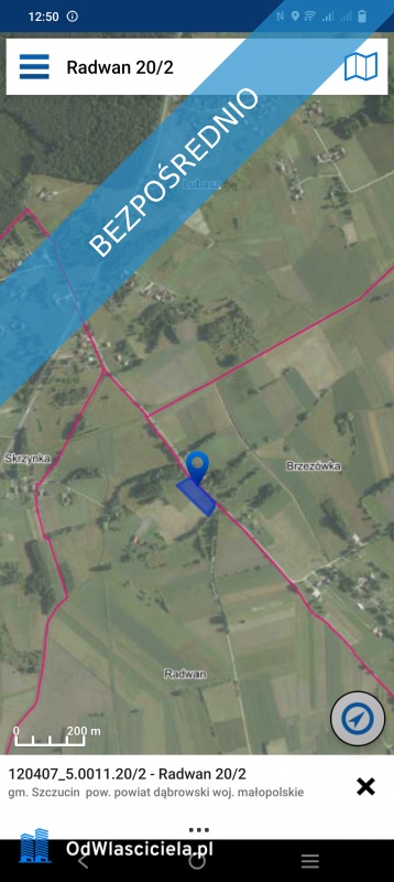 Sprzedam działkę rolno - budowlaną - Radwan  - małopolskie