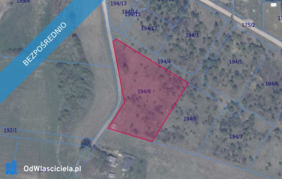 Działka 1949 w Ełganowie wraz z dostępem do drogi - Ełganowo  - pomorskie