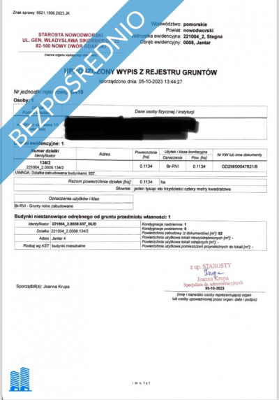 Działka budowlana - Jantar - blisko morza w doskonałej lokalizacji - Jantar  - pomorskie