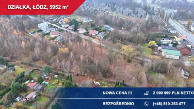 NOWA CENA  Działka pod segmenty bliźniaki hotel  TOP lokalizacja - Łódź  -
łódzkie Zdjęcie nr 6