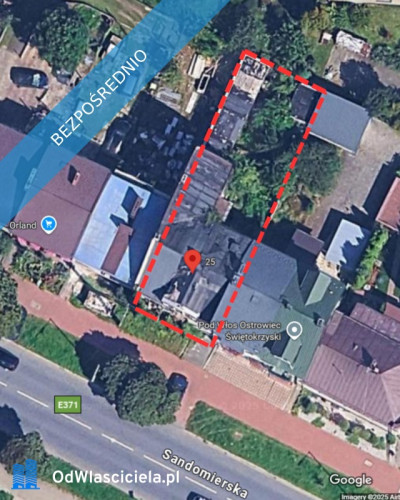 Sandomierska - grunt budowlanydom do wyburzenia - Ludwików  -
świętokrzyskie Zdjęcie nr 2