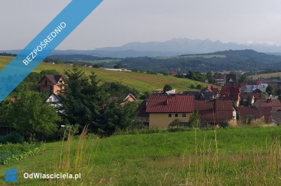 Działka budowlana z panoramicznym widokiem na okolicę i Tatry - Kluszkowce  - małopolskie