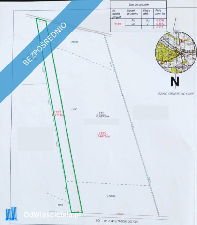 Las sosnowy 50-letni pastwiska 9111 m Pustelnik - Pustelnik  -
mazowieckie Zdjęcie nr 7