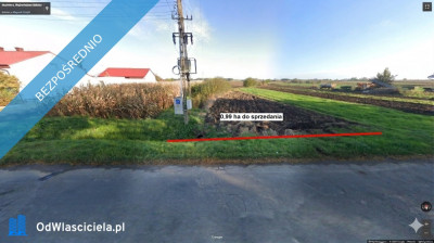 Inwestycja 099 ha  Skalmierz PKP  Bez statusu rolnika  Bezpośrednio przy asfalcie - Skalmierz  - łódzkie