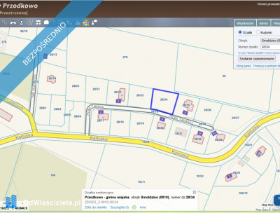 działka budowlana  Smołdzino ul Złote Tarasy powkartuski gm Przodkowo - Smołdzino  - pomorskie
