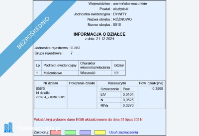 Sprzedam Działkę RóżnowoOlsztyn -    -
warmińsko-mazurskie Zdjęcie nr 11