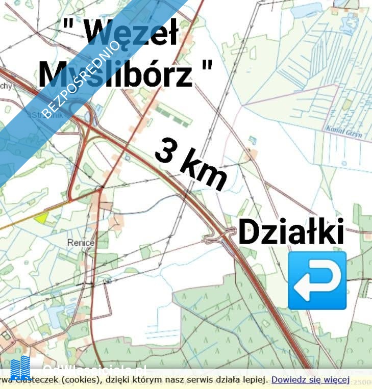 Sprzedam lub wydzierzawie dzialki inwestycyjne 3 km od zjazdu  Wezel Mysliborz  -    -
zachodniopomorskie Zdjęcie nr 1