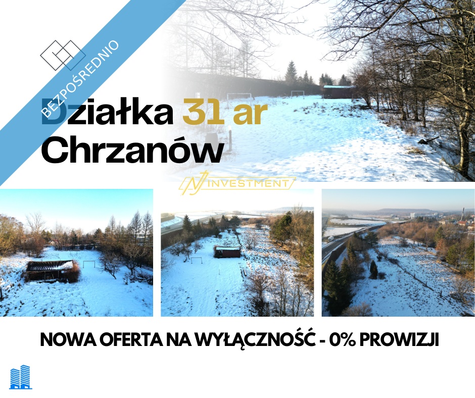 Działka inwestycyjna Chrzanów 31ar -    -
małopolskie Zdjęcie nr 1